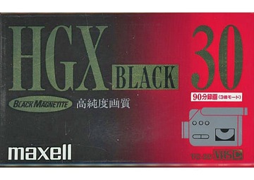 KASETA VHS-C DO KAMER Maxell HGX 30 Black 30 /90 min