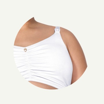 Топ для беременных Mitex Mama Bra, для кормления, белый 80F