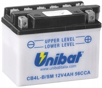 AKUMULATOR UNIBAT CB4L-B 12N4-3B SKUTERY 2T 4T