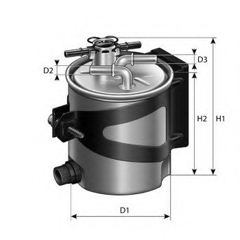 Топливный фильтр Purflux FCS740