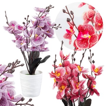 2 искусственных орхидеи в горшке с цветами орхидей
