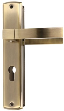 KLAMKA DRZWIOWA 90MM DŁUGI SZYLD NA WKŁADKĘ ZESTAW