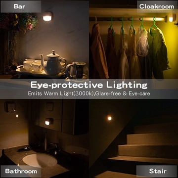 6x Inteligentna Indukcyjna Lampka Nocna LED