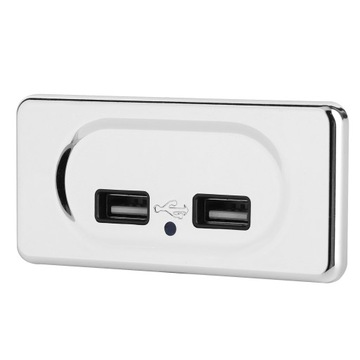 ДВОЙНАЯ USB-РОЗЕТКА ДЛЯ ЗАРЯДКИ 12/24 В, 3,1 А, СВЕТОДИОДНАЯ РОЗЕТКА ДЛЯ ПРИЦЕПА KEMPIN RV