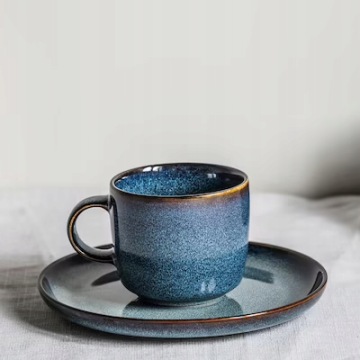 2 шт. Кружка GLADELIG Синяя 37 cl Керамика Ручная работа