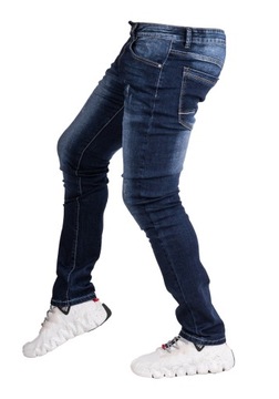 Spodnie męskie granatowe JEANSOWE VINTAGE DENIM ALUSI r.33