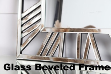 Square lustrzany zegar ścienny