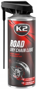 K2 - ROAD DRY CHAIN LUBE - SUCHY SMAR DO ŁAŃCUCHÓW - 400 ML