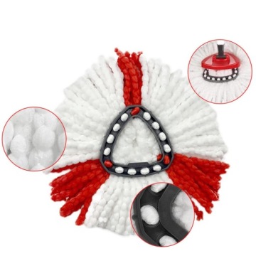 НАБОР ВРАЩАЮЩЕЙСЯ ДЛЯ ПОЛА ШВАБРЫ TURBO ИЗ МИКРОФИБРЫ С 4 СМЕННЫМИ НАСАДКАМИ + ШТОК