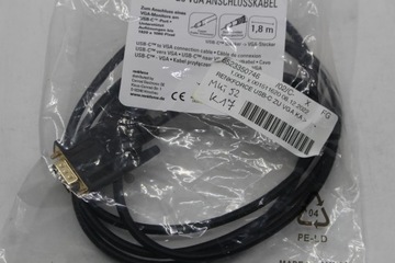 Renkforce RF-USBK-02 RF-4534860 ​​Переходник USB-C VGA, 1,80 м