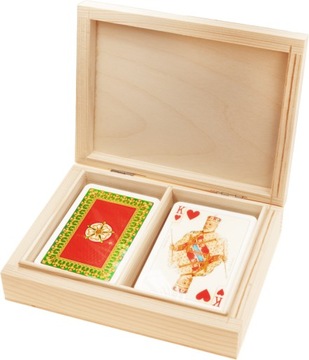 ИГРОВЫЕ КАРТЫ PIATNIK LUX TUDOR ROSE В ДЕРЕВЯННОЙ КОРОБКЕ