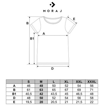 Bluzka Damska Krótki Rękaw T-Shirt Koszulka Dekolt w Serek Paski MORAJ XL