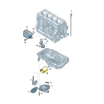 FILTR OLEJE BENZÍN 1.0/1.2/1.4/1.5/1.6 VW AUDI OE
