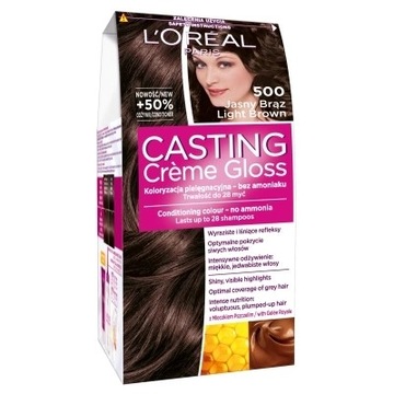 L'Oreal Casting farba Creme Gloss 500 jasny brąz