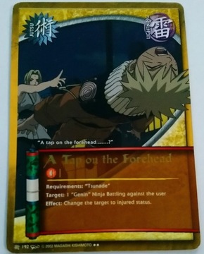 Karta Naruto CCG Jutsu A Tap on the - J-192