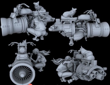 TOUJOU стимпанк Модель Кутон Лепит