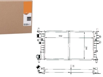 NRF50100 CHLADIČ MOTORU FORD ESCORT '91 EXPRESS