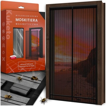 MOSKITIERA na DRZWI OKNO BALKONOWE MAGNETYCZNA WYMIAR 140/150/160x210/220CM