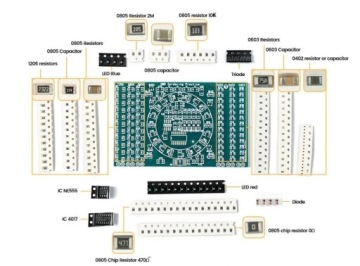 GREEN Учимся паять SMD-схемы Колесо фортуны расширенная версия DIY KIT
