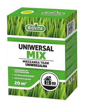 Trawa uniwersalna UNIWERSALMIX 0,5 kg Biovita