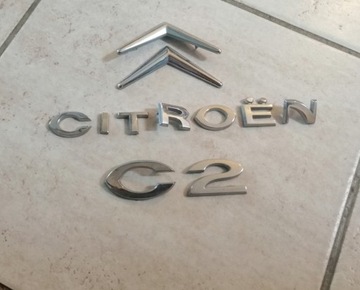 ZNAK LOGO ZNAKY KRYT ZADNÍ CITROEN C2 I FACELIFT