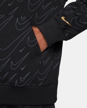 Bluza Nike Czarna Logo Swoosh Kaptur r.M