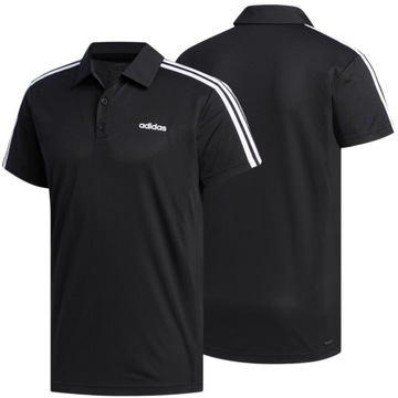 Koszulka Polo Męska Adidas Treningowa Czarna Sportowa M