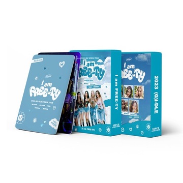 Синий G-IDLE Фотокарта I Am FREE-TY Периферийная фотокарточка для концерта Фотокарточка Lomo Card