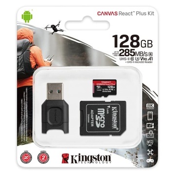 Kingston microSDXC Canvas Go! Плюс адаптер для карт памяти 512 ГБ 170R A2 U3 V30