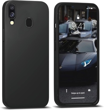 ETUI DO SAMSUNG A40 SILIKON KOLOR SOFT CASE +SZKŁO