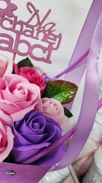 koszyk bukiet Kwiaty mydlane dzień Dzień Kobiet Walentynki Dzień Matki