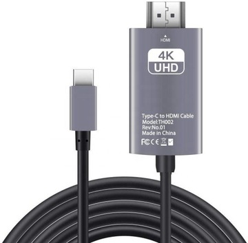 KABEL ADAPTER USB-C 3.1 TYP C DO HDMI 4K MHL 2m