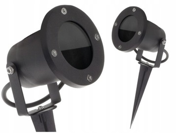 2x УСТАНОВЛЕННЫХ В ЗЕМЛЮ САДОВОГО РЕФЛЕКТОРА НА НАРУЖНОЙ ЛАМПЕ С ШИПАМИ