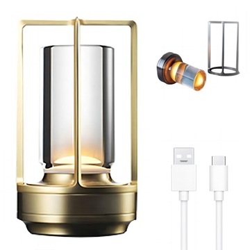 LED LAMPKA NOCNA NA BIURKO LAMPA STOJĄCA LOFT METAL BEZPRZEWODOWY
