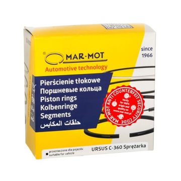 Комплект компрессорных колец Ursus C-360 C-355 C-4011