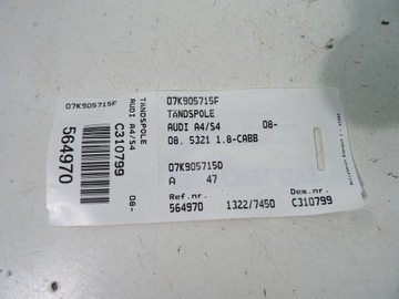 AUDI A4 S4 1.8 CÍVKA ZAPALOVACÍ 07K905715F