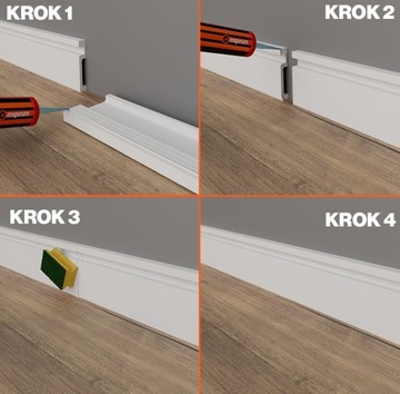 Светодиодный плинтус LCL-15 Полиуретан 10 см