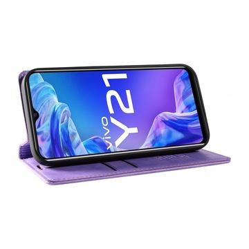 Кожаный флип-чехол Smart Magnet для Vivo Y21/Y21S/Y33S