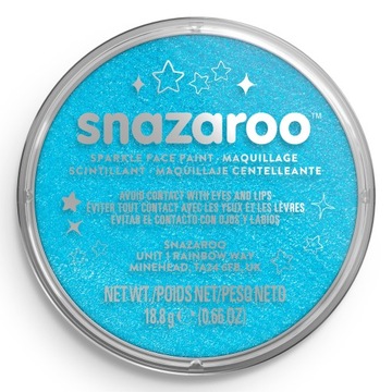 FARBA DO TWARZY BŁYSZCZĄCA TURKUSOWA 18ML SNAZAROO