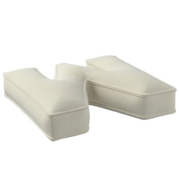 Бархатная подушка с буквой М, 40см, БОЛЬШАЯ, белая