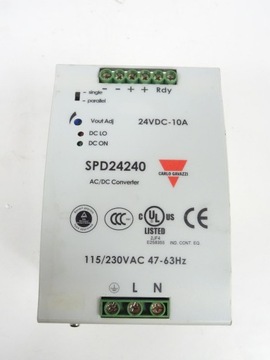Блок питания 230/24 В 10 А TH-рейка SPD242401 Carlo