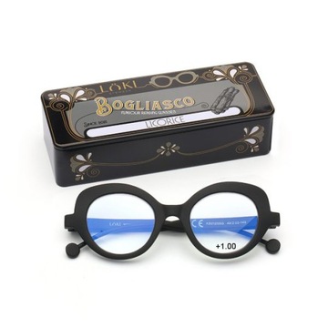 +1.0 Plusy LOKI - ITALY Okulary do komputera Blue Block okulary do czytania