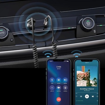 АВТОМОБИЛЬНЫЙ АДАПТЕР UGREEN ЗВУКОВОЙ ПРИЕМНИК BLUETOOTH 5.3 КАБЕЛЬ USB AUX