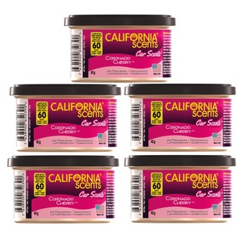 CALIFORNIA CAR SCENTS CORONADO CHERRY ZAPACH x5