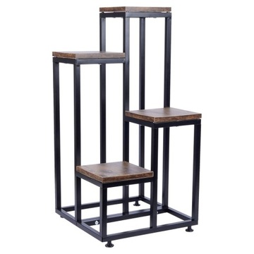 Подставка для цветов металлическая, 4-х ярусная, 69 см, металл, 34 см.