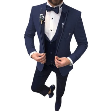 Mens Suits Point 3 Pieces Men Dress Suits Casual