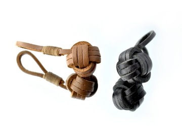 Кожаный брелок Брелок «Шар боцмана» Коричневый