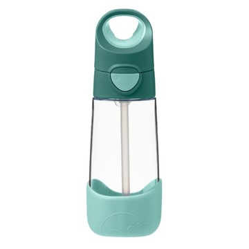 B.box Bidon dla dziecka - butelka na wodę ze słomką tritan 450 ml Emerald