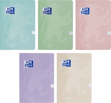 ZESZYT OXFORD TOUCH PASTEL A5/60K KRATKA Z MARGINESEM
