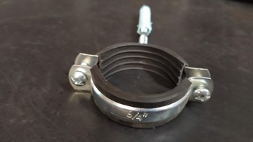 Держатель одинарной трубы с глушителем 1 1/2